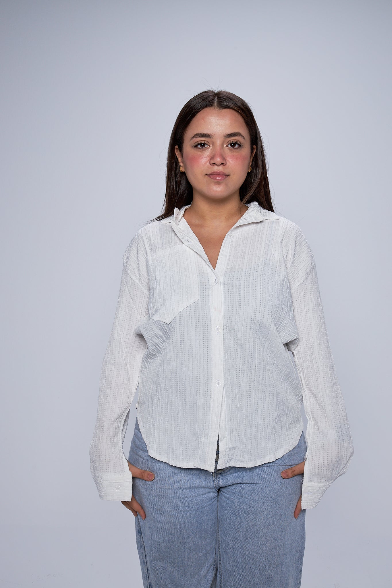 Sleeves Linen Shirt